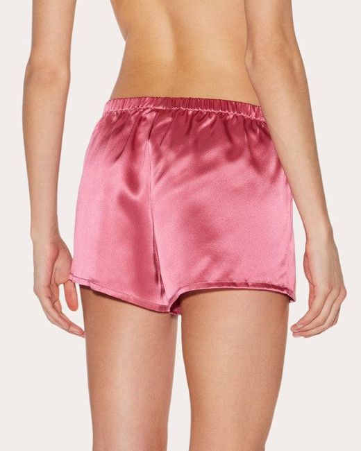 La Perla Pink Silk Pajama Shorts