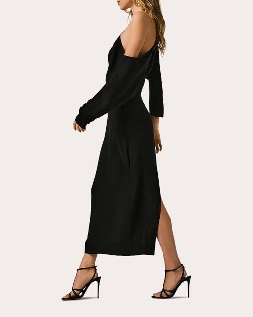 Kiki de Montparnasse Black Off-shoulder Maxi Dress