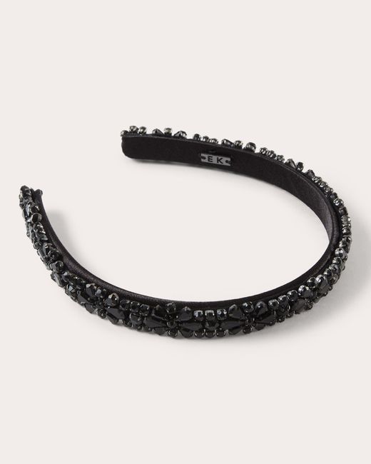 Eugenia Kim Gala Floral Crystal Headband in Black Lyst