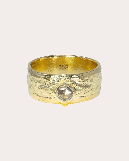 Armenta Metallic Artifact Wide Band Ring