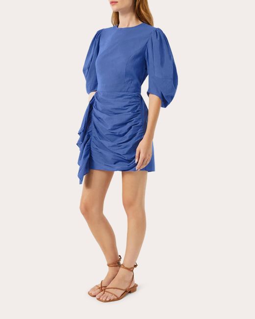 RHODE Blue Pia Mini Dress