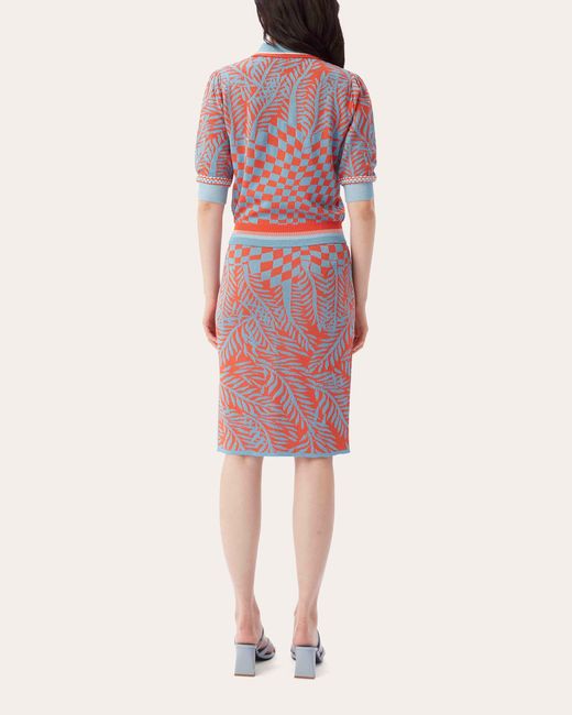 Diane von Furstenberg Red Bryce Sweater Viscose/nylon/polyester