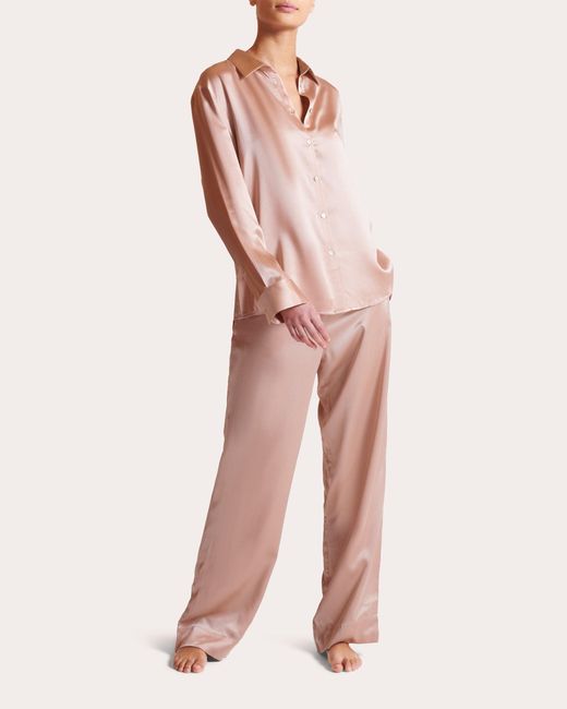 Asceno Pink London Pajama Top