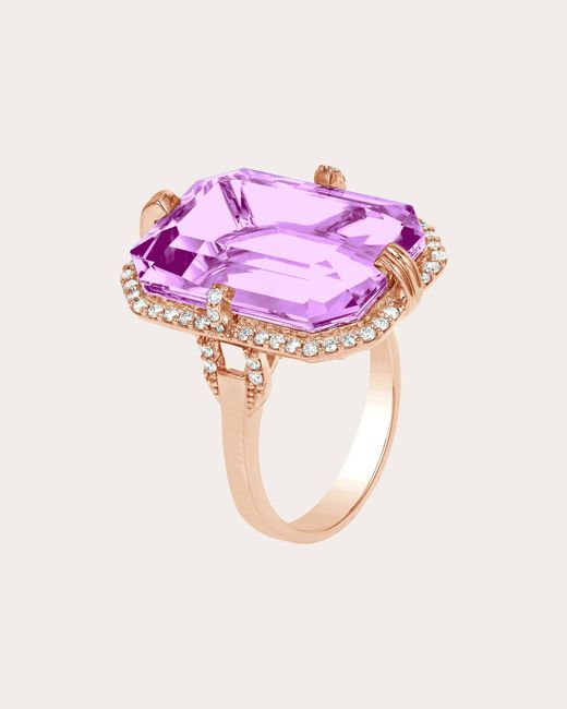Goshwara Pink Diamond & Lavender Amethyst Ring