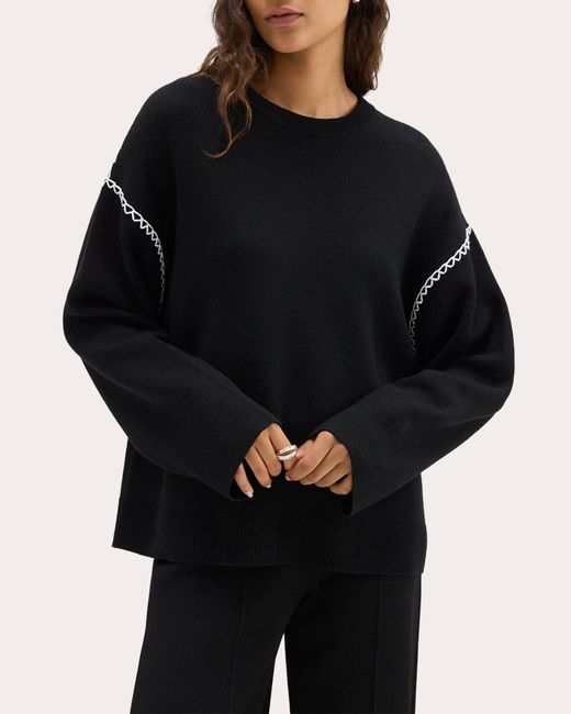 Sweater Cardigan By Theory In Black, Size: L