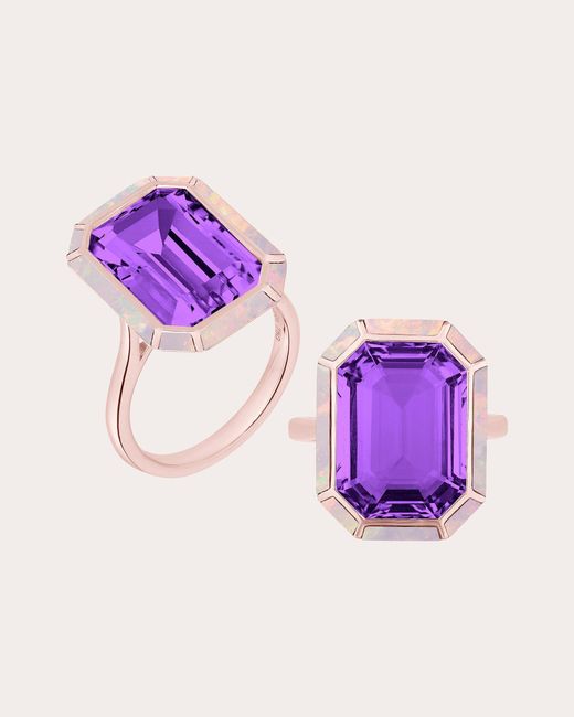 Goshwara Purple Amethyst & Pink Opal Ring