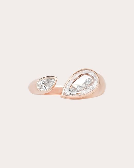 Moritz Glik Natural Diamond & 18K Rose Plural Shaker Ring 18K