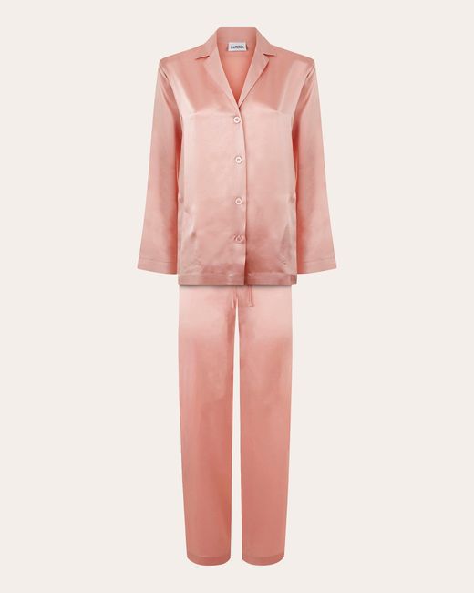 La Perla Pink Long Silk Pajama Set