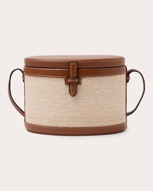 Hunting Season Brown The Leather Fique Round Trunk Bag