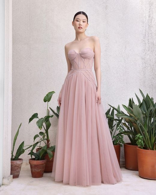 Rayane Bacha Pink Celia Dress