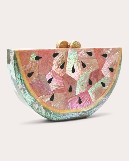 Emm Kuo Pink Bora Bora Watermelon Clutch