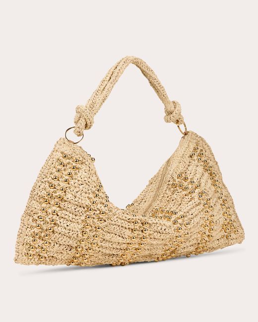 Cult Gaia Natural Hera Crocheted Shoulder Bag