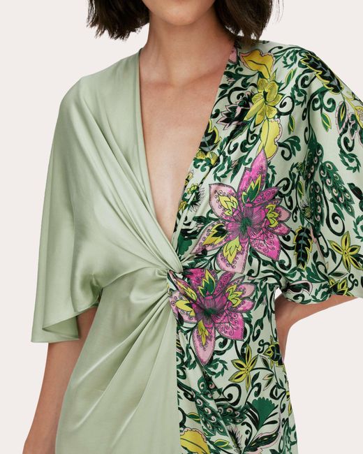 Diane von Furstenberg Green Hattie Dress