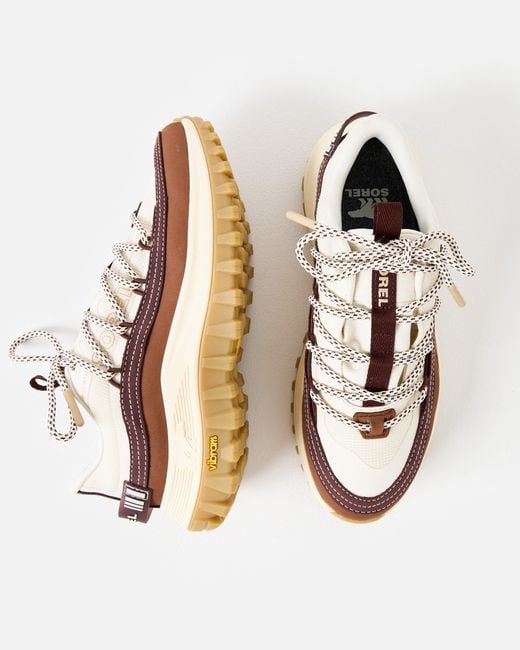 Sorel Natural Callsign Horizon Low Gtx Snow & Dark Auburn Trainers, Size 3