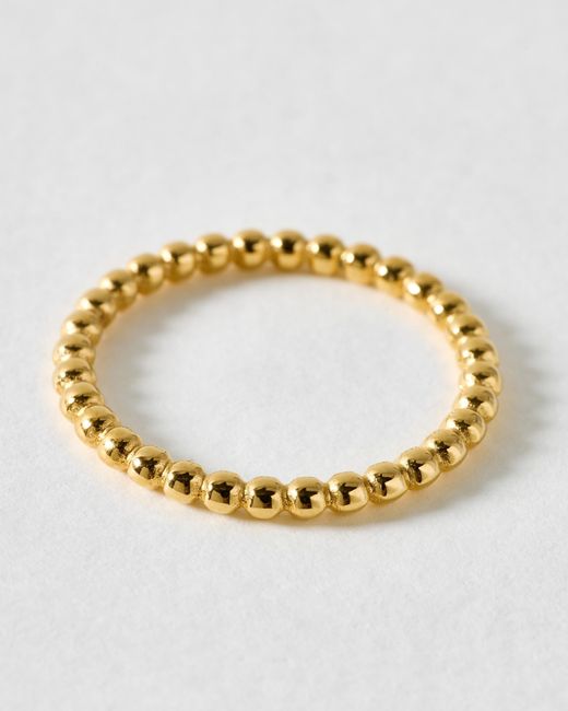 Oliver Bonas Metallic Blake Tone Waterproof Textured Stacking Ring