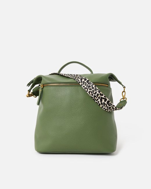 Oliver Bonas Green Ethel Khaki Backpack