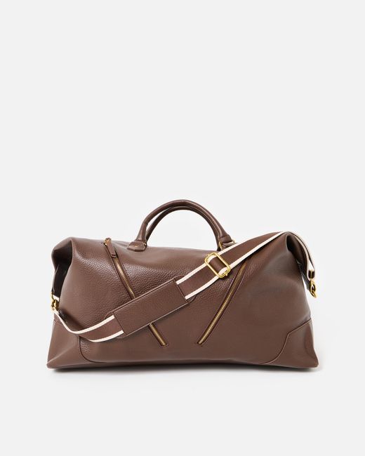 Oliver Bonas Brown Olivia Chocolate Weekend Bag