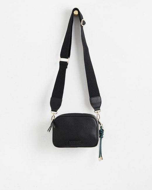 Oliver Bonas Kiki Double Zipper Crossbody Bag in White Lyst