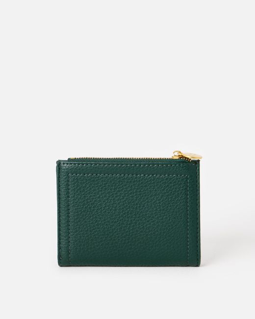 Oliver Bonas Green Kinley Forest Zipped Purse