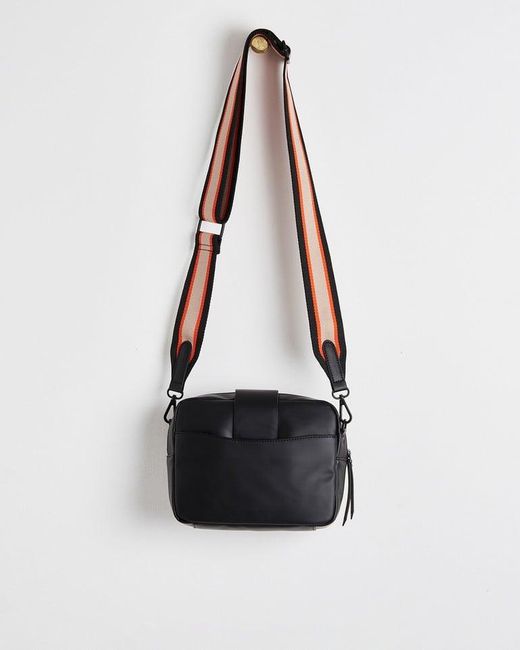 Oliver Bonas Charlee Coated Crossbody Camera Bag in Black Lyst