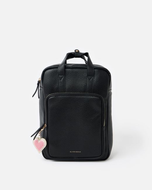 Oliver Bonas Black Mami Laptop Backpack
