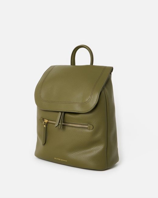 Oliver Bonas Green Kristie Khaki Backpack