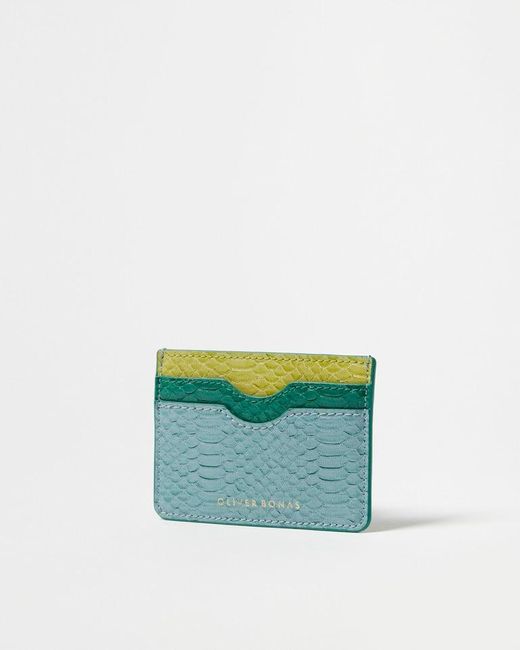 Oliver Bonas Snake Card Holder in Blue Lyst