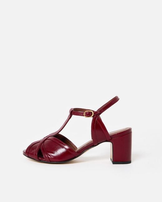 Anonymous Copenhagen Red Therese 55 Wine Heels, Size Uk 6
