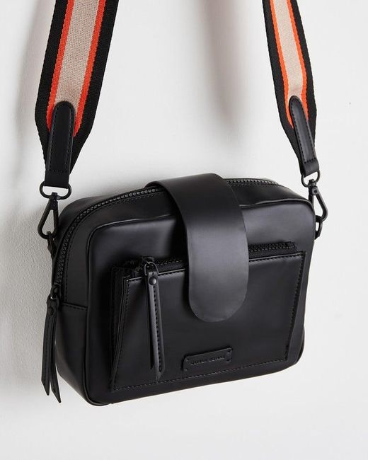 Oliver Bonas Charlee Coated Crossbody Camera Bag in Black Lyst