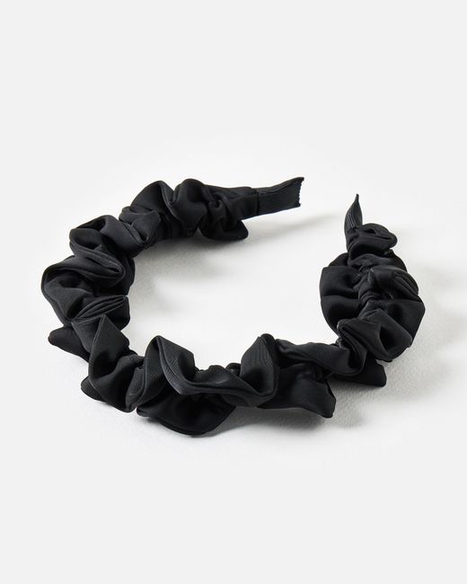 Oliver Bonas Black Reese Ruched Headband