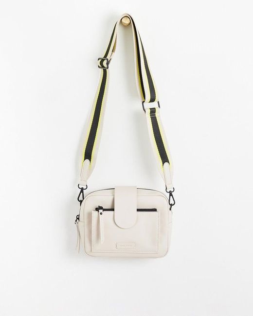 Oliver Bonas Charlee Coated Crossbody Camera Bag in White Lyst