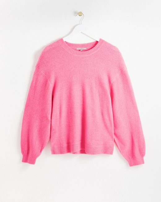 Oliver Bonas Pink Ottoman Knitted Jumper, Size 6