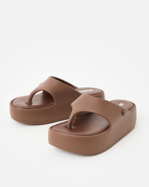 Melissa Brown Free Platform Flip Flops, Size 3