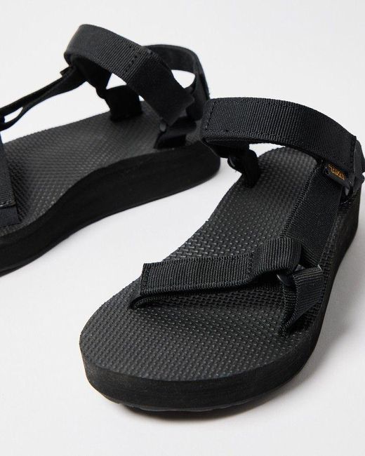 Oliver Bonas Black Teva Chunky Midform Universal Sandals