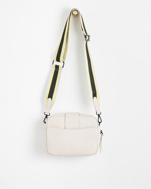Oliver Bonas Charlee Coated Crossbody Camera Bag in White Lyst