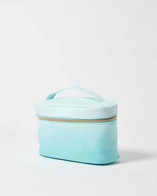 Oliver Bonas Blue Luca Ombre Carry Make Up Bag