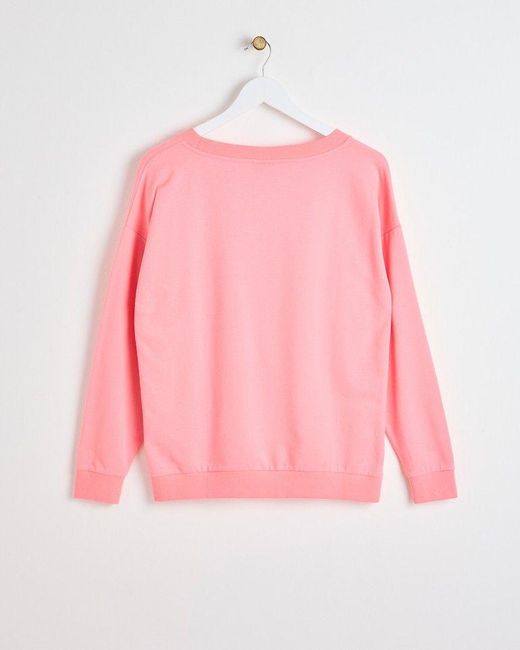 Oliver Bonas Pink Supersoft Sweatshirt