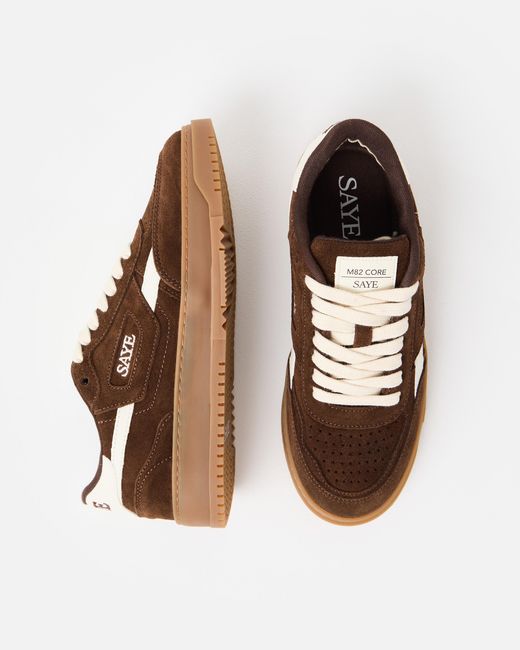 SAYE Brown M82 Core Nut Trainers, Size 3