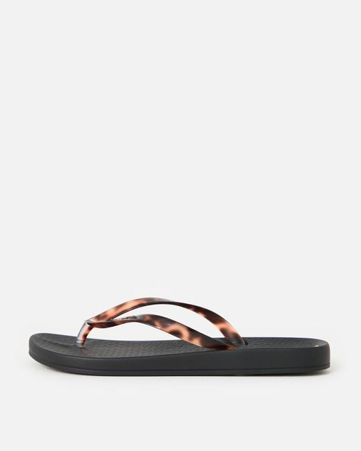 Ipanema White Anatomic & Tort Flip Flops, Size 7