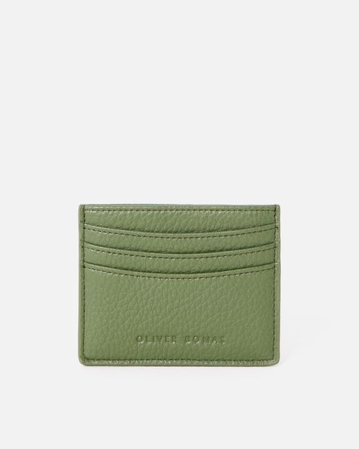 Oliver Bonas Green Lola Khaki Zipped Card Holder