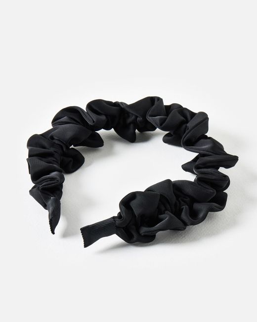 Oliver Bonas Black Reese Ruched Headband