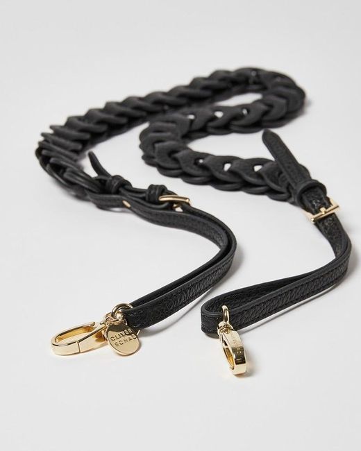Oliver Bonas Paddie Chain Link Bag Strap in Black Lyst
