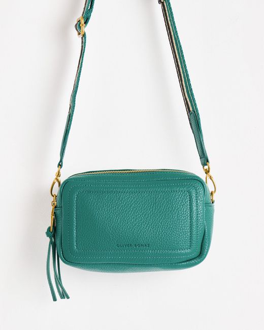Oliver Bonas Blue Simen Teal Crossbody Bag Large