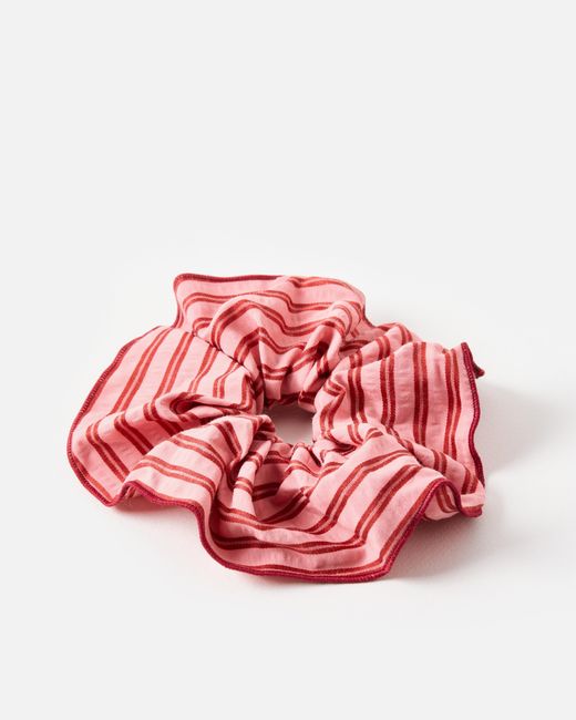 Oliver Bonas Haden & Red Stripe Large Scrunchie