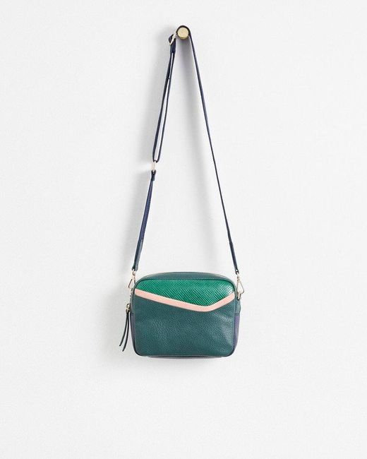 Oliver Bonas Callie Crossbody Camera Bag Large in Green (Blue) Lyst