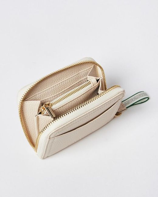 Oliver Bonas Lola Zipped Wallet in Natural Lyst