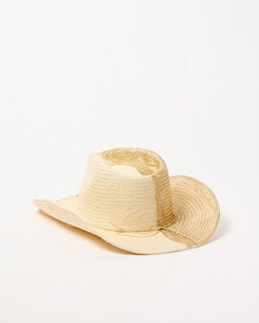Oliver Bonas Metallic Natural Cowboy Hat