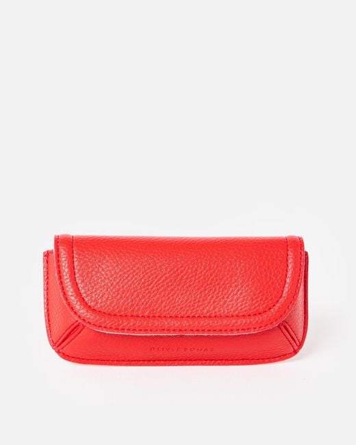 Oliver Bonas Red Carly Scarlet Sunglasses Case