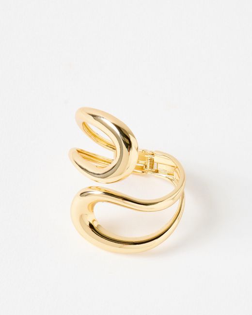 Oliver Bonas Metallic Remi Statement Looping Tone Bangle
