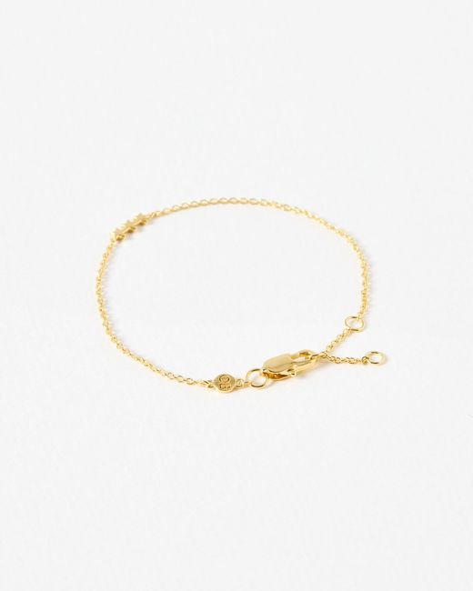 Oliver Bonas White Triple Star Chain Bracelet